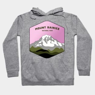 Mt rainier national park badge Hoodie